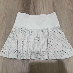 White Athleta A-Game Skirt